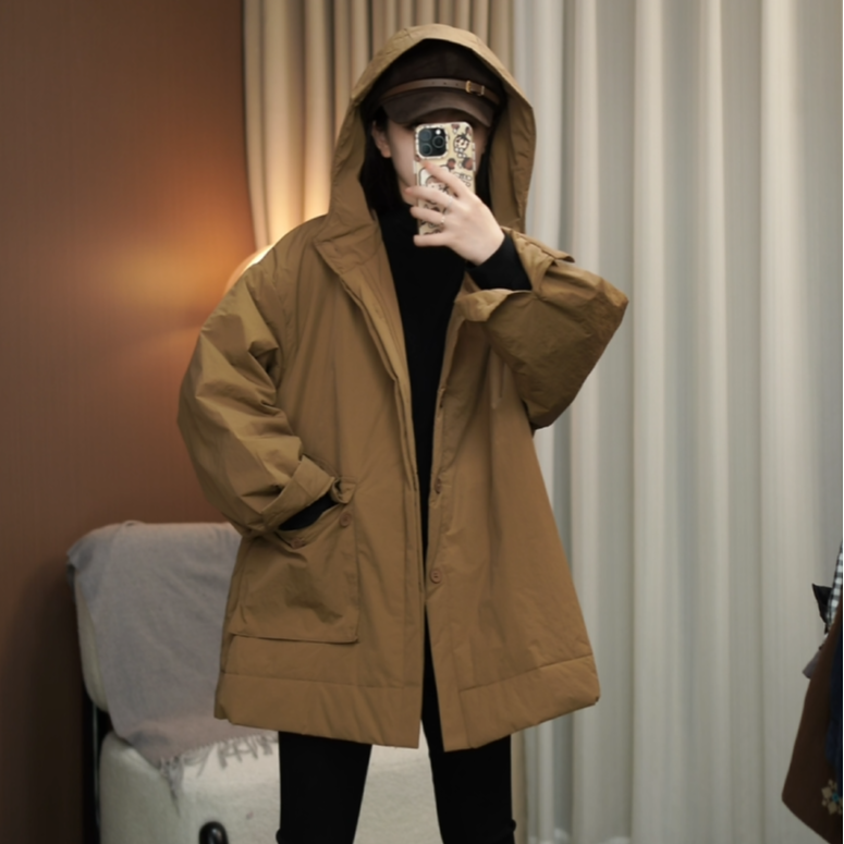 【一恬家】2025欧韩版单口袋夹棉衬衫外套棉服~！