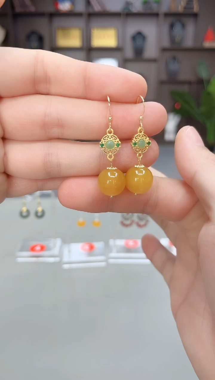 未镶嵌耳饰玛瑙/玉髓202000