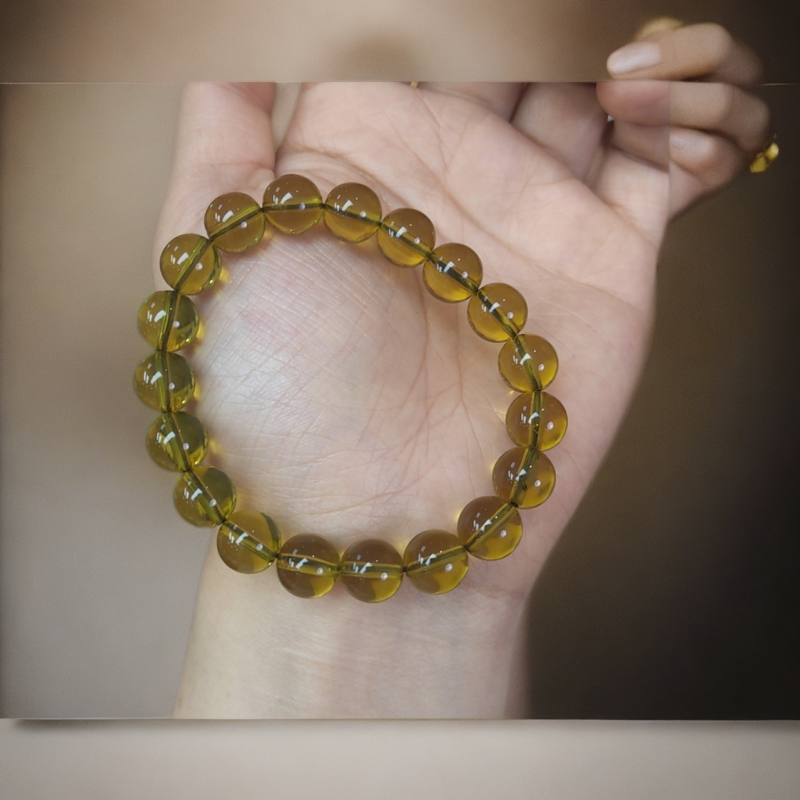 高品质蓝珀10毫米手串