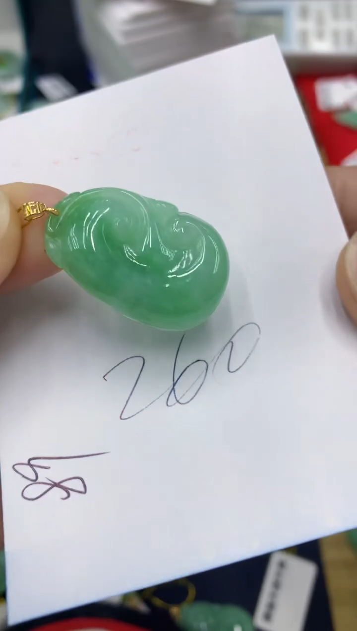 【闪购商品】翡翠颈饰18K金镶嵌号链接1111111