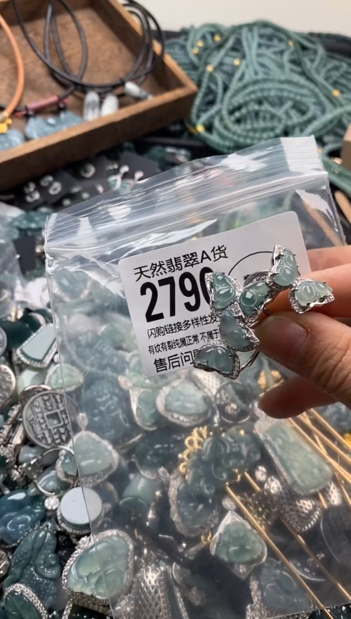 【闪购商品】翡翠颈饰未镶嵌多样性发其一2790