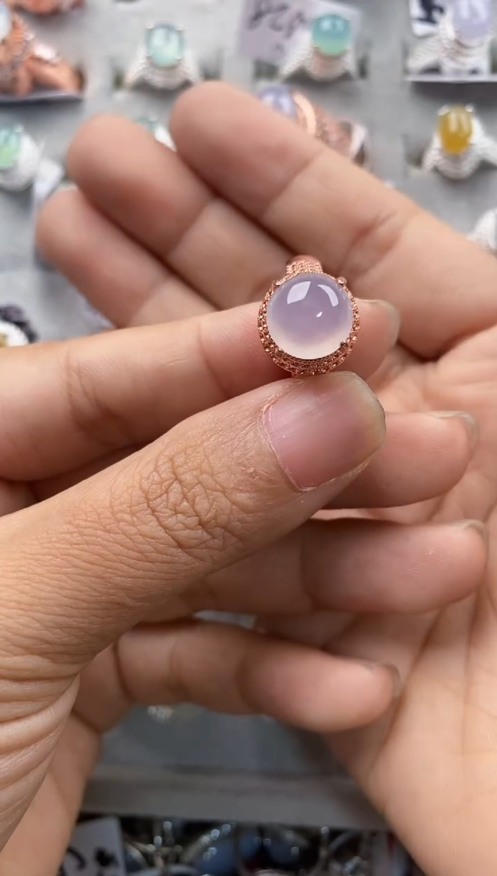 未镶嵌戒指翡翠555---4