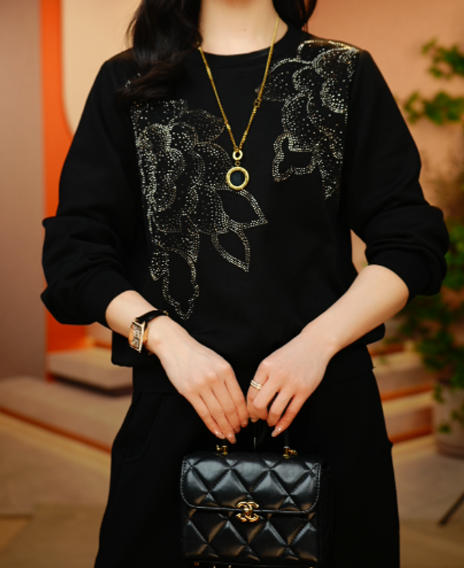 荷花-极简风早秋减龄优雅轻奢时尚百搭气质上衣