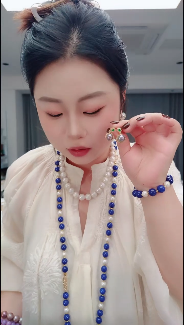 颈饰未镶嵌淡水珍珠2438耳钉