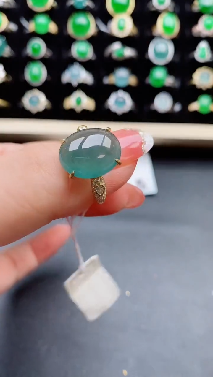 【闪购商品】翡翠戒指银S925镶嵌508508
