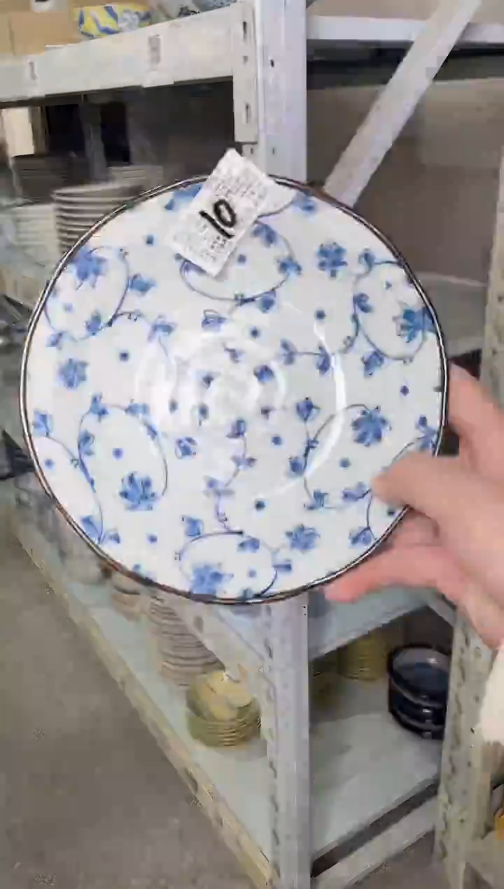 陶瓷蔓唐草6.5英寸深盘 微瑕