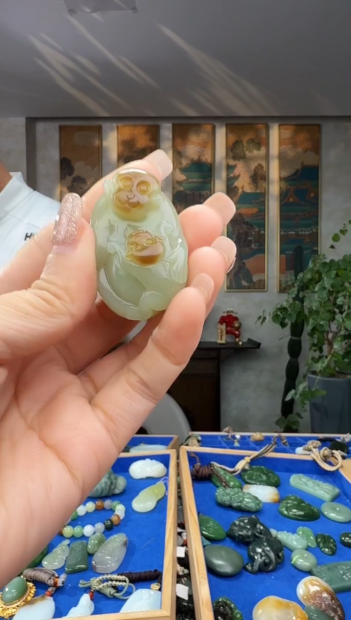 颈饰未镶嵌和田玉拍一发一