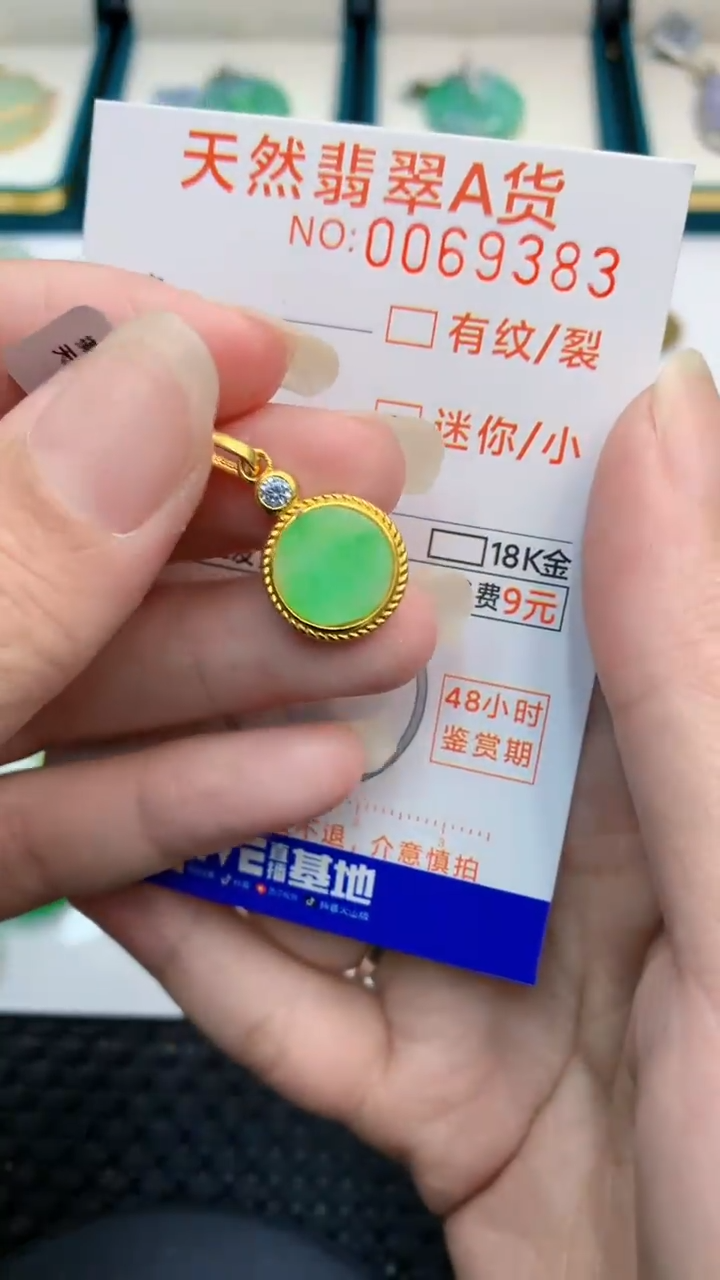 【闪购商品】翡翠颈饰银S925镶嵌            8