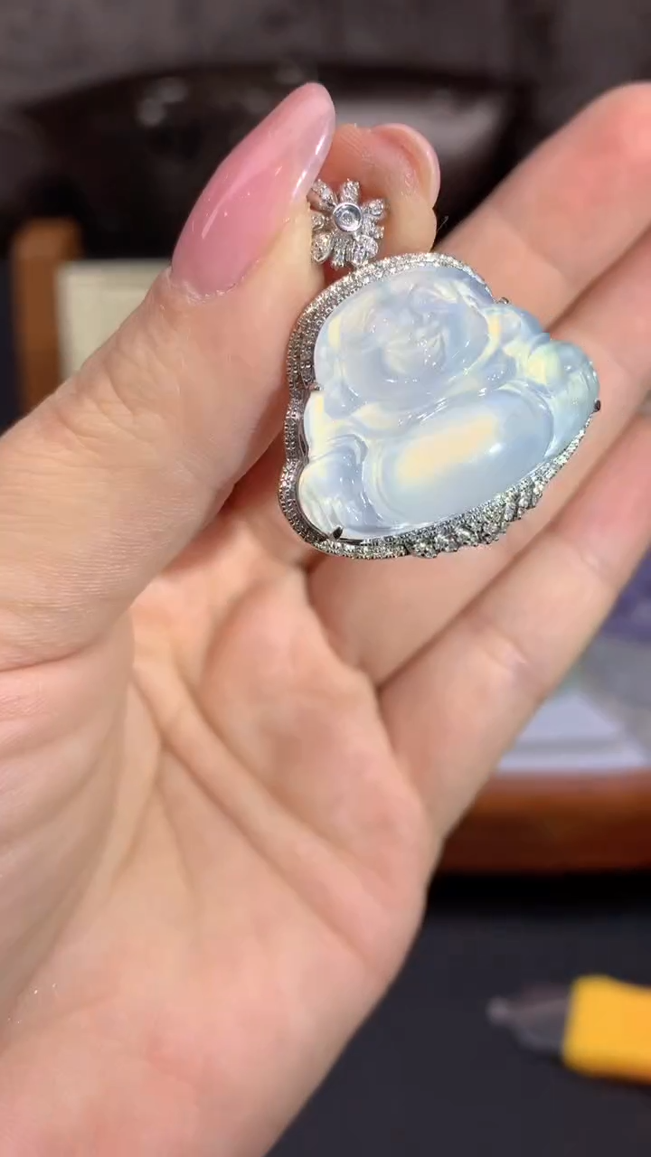 【闪购商品】翡翠颈饰18K金镶嵌324-天然翡翠