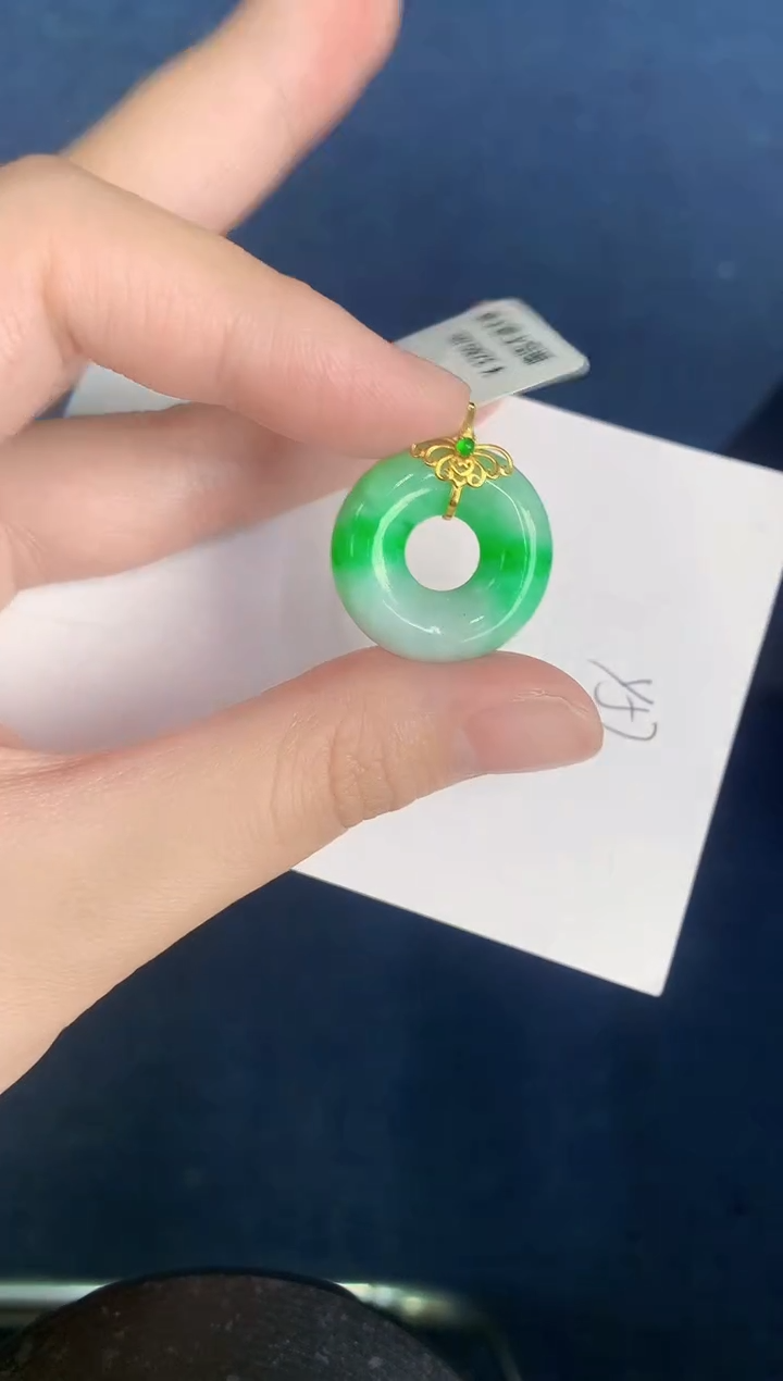 【闪购商品】翡翠颈饰18K金镶嵌000000000