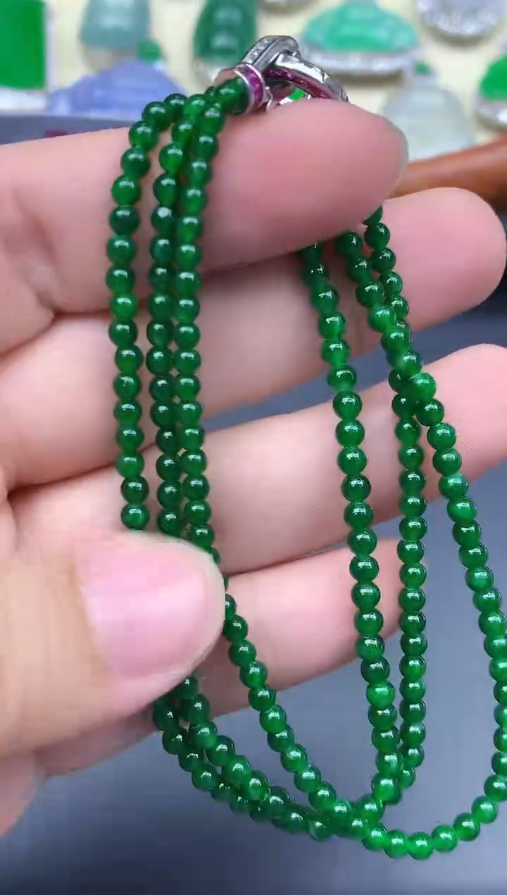 颈饰未镶嵌翡翠556-中国好珍宝