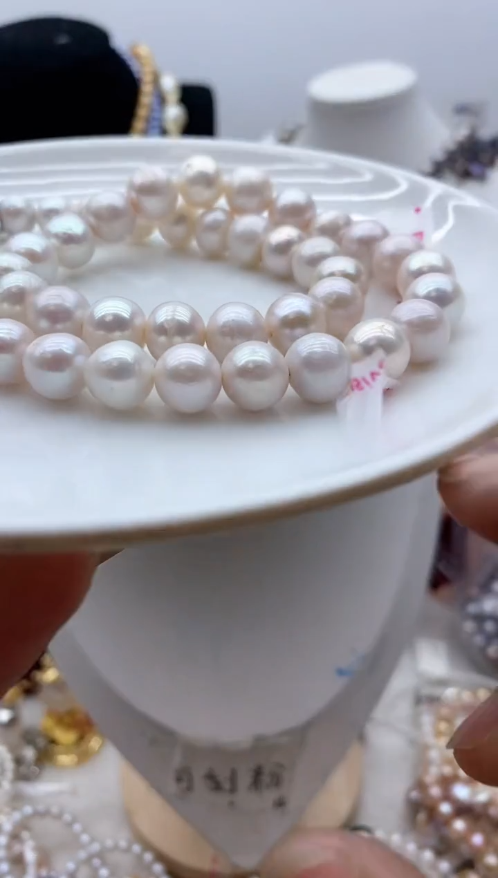 【闪购商品】淡水珍珠颈饰钛钢175