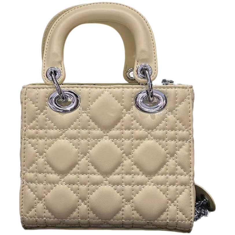 COCO 新款高端定制时尚女包 三格方手提 小鸡黄粉色17cm 80091霄