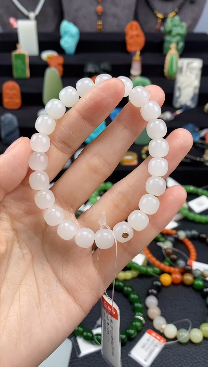 【闪购商品】和田玉-未镶嵌9mm于田手串
