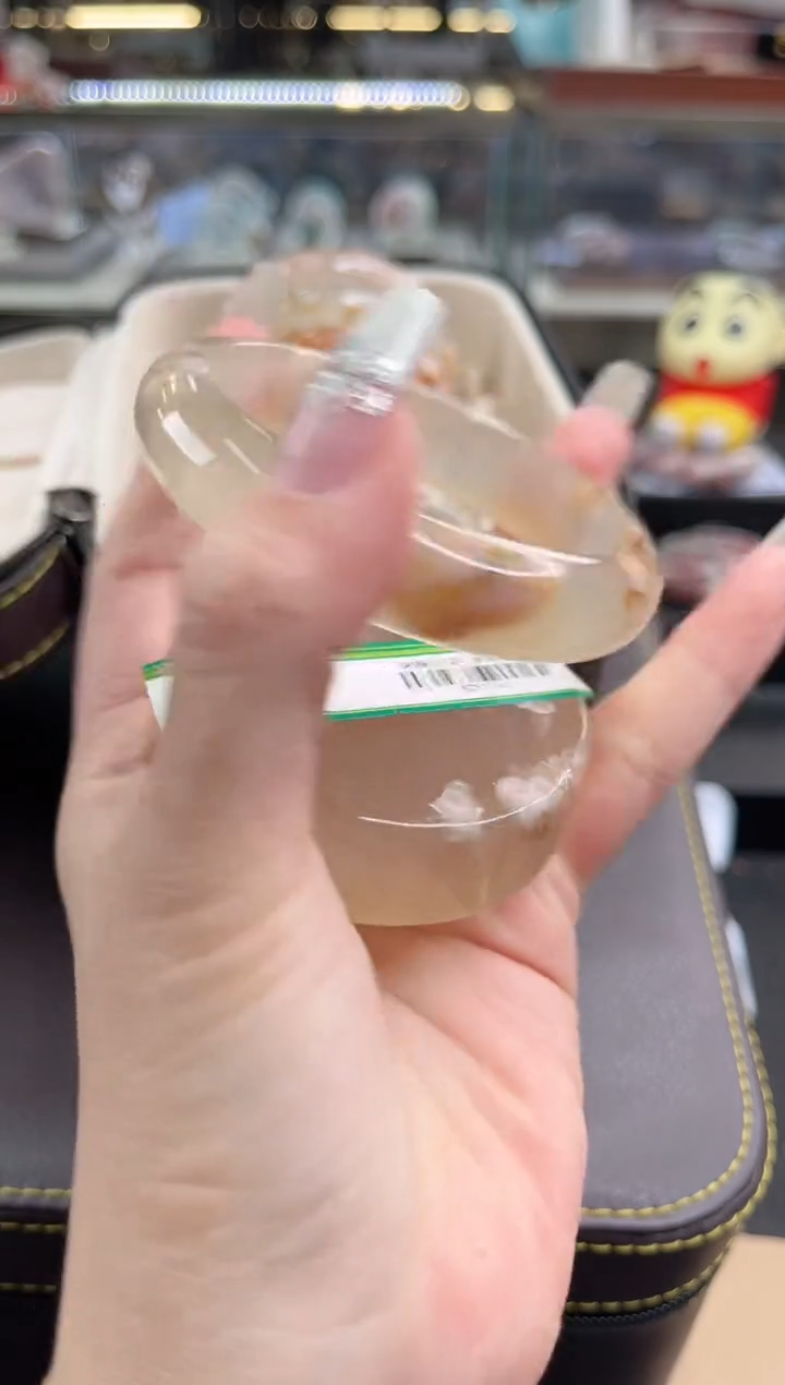 未镶嵌手镯石英质玉尘*丷圈口（赠品镯心）