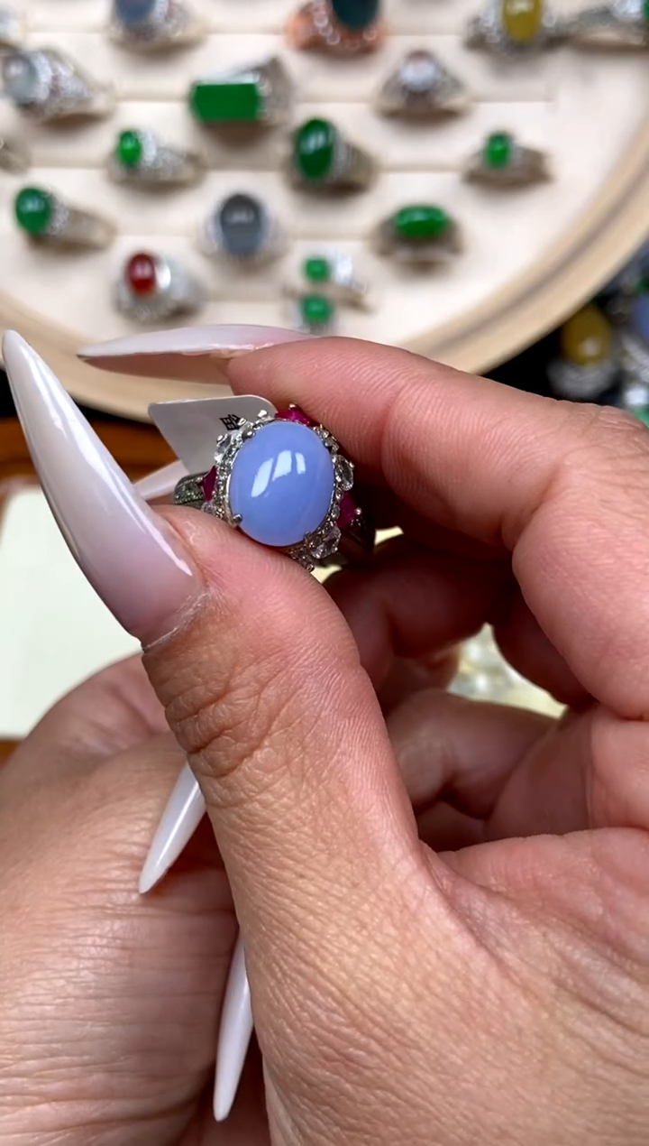 未镶嵌定制翡翠21天然缅甸A货翡翠蛋面