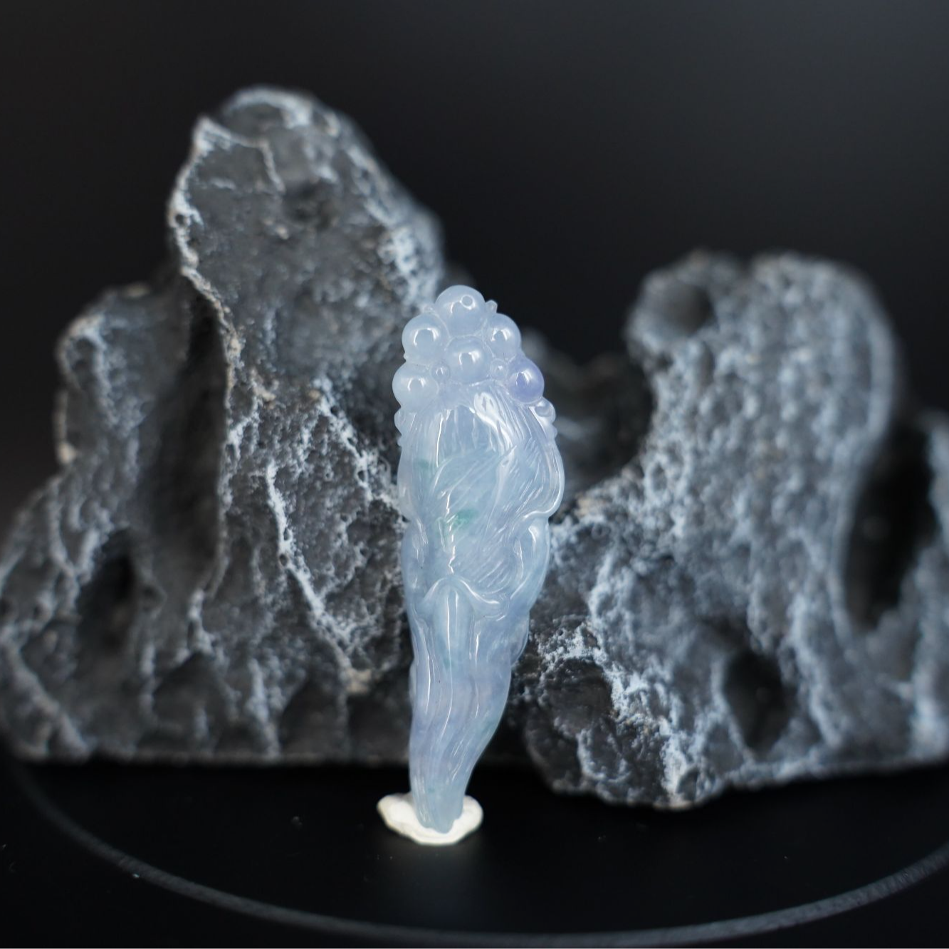 YZG004 天然缅甸A货翡翠  人参 挂坠 019