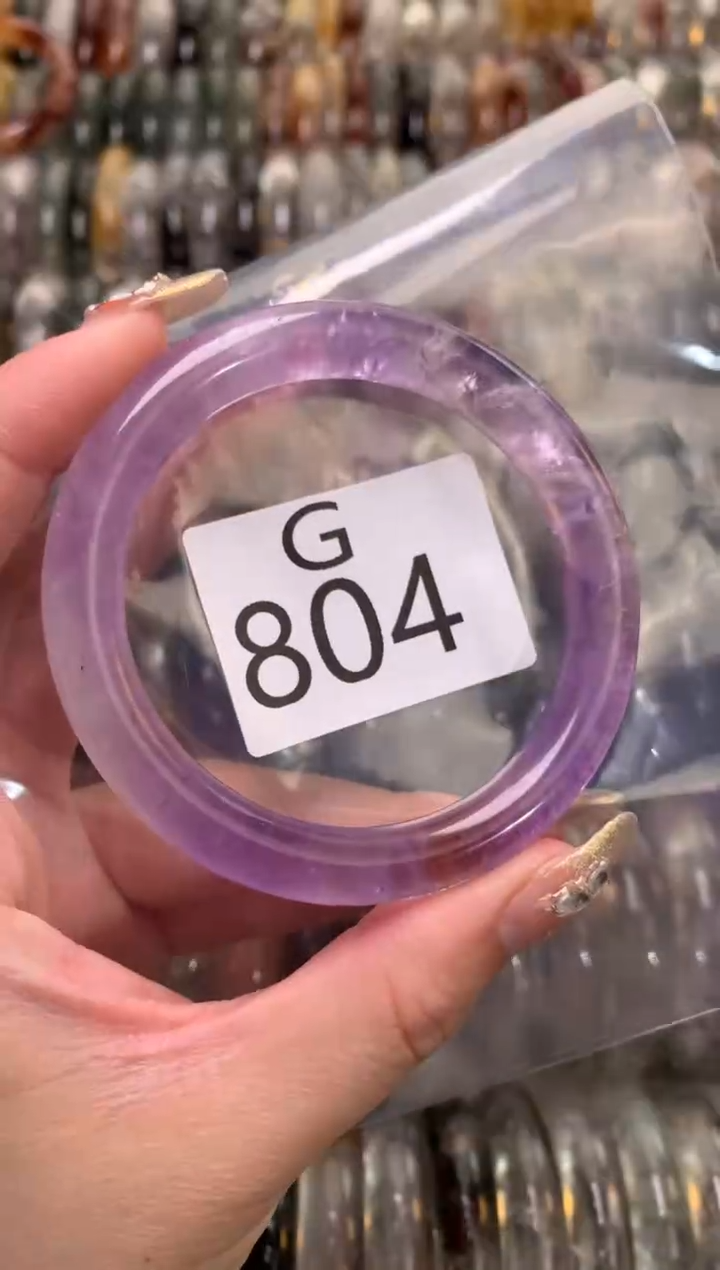 【闪购商品】紫晶水晶手镯未镶嵌804-56