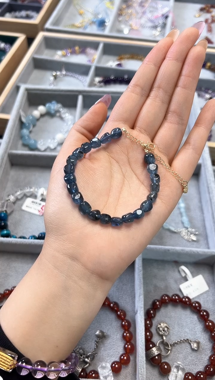【闪购商品】海蓝宝石手链未镶嵌颜色微差多样性发货发其一