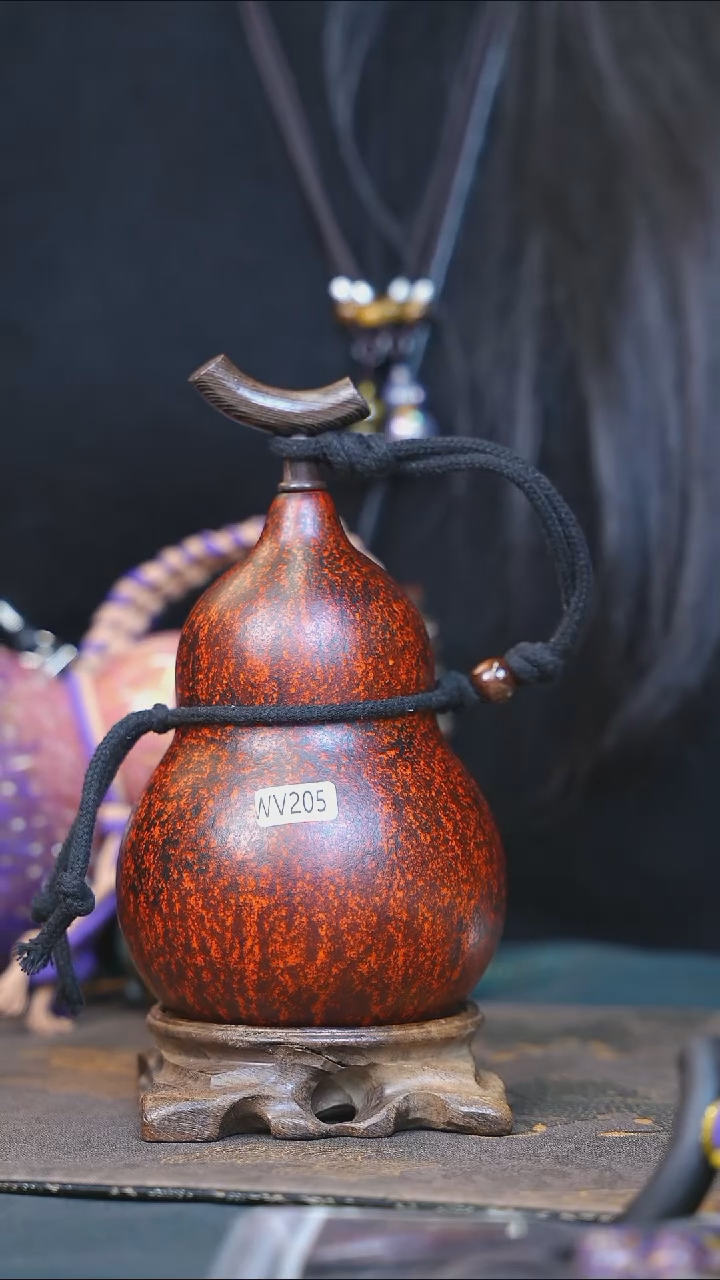 【闪购商品】WV205大漆酒葫芦不包手串及旋转底座