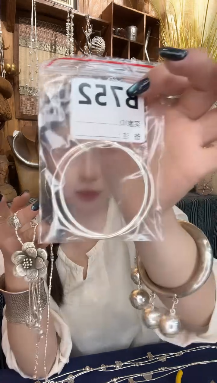 无925银陈*嘻6CM耳圈