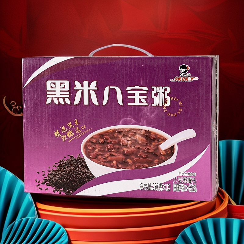 【辣妹子】黑米八宝粥280ml/12罐