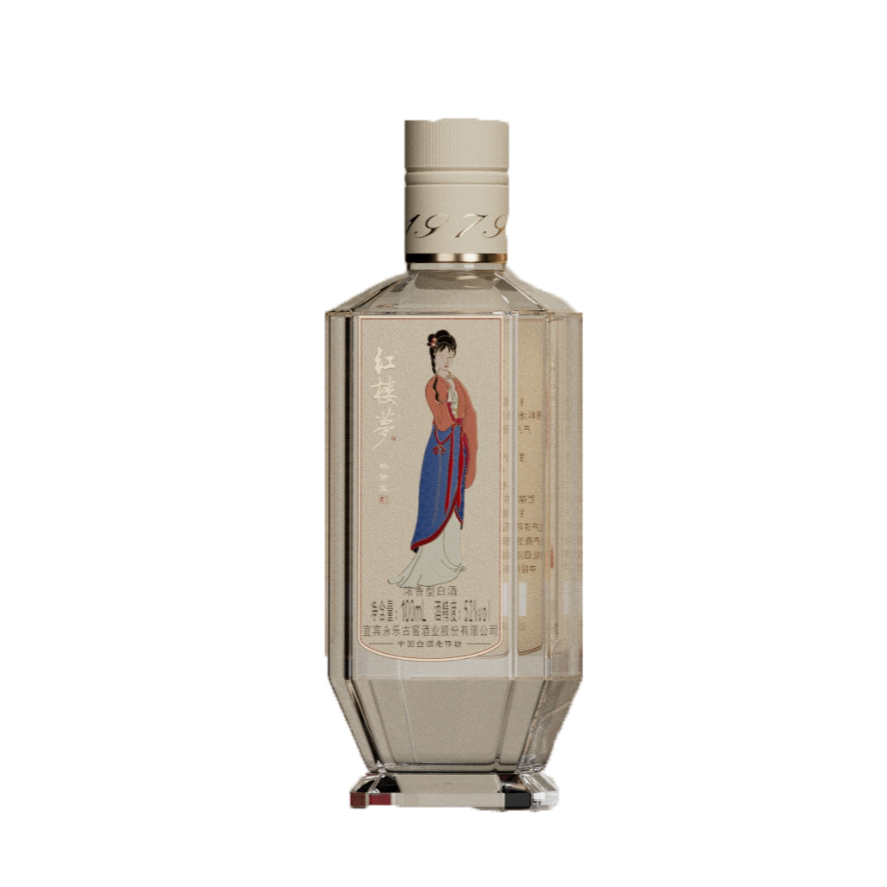 红楼梦十二金钗小酒 浓香型白酒 单瓶装（图案随机）52度100ml*1