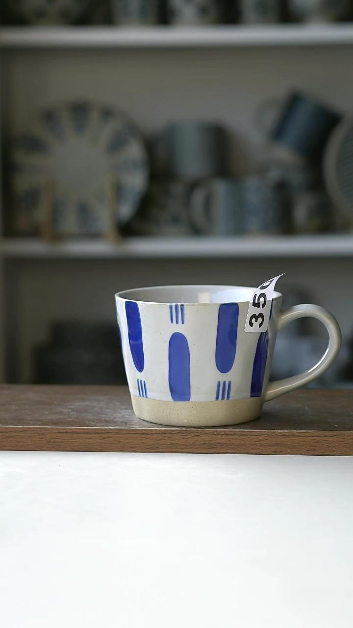 【闪购商品】陶瓷350粗陶马克杯@4-2@