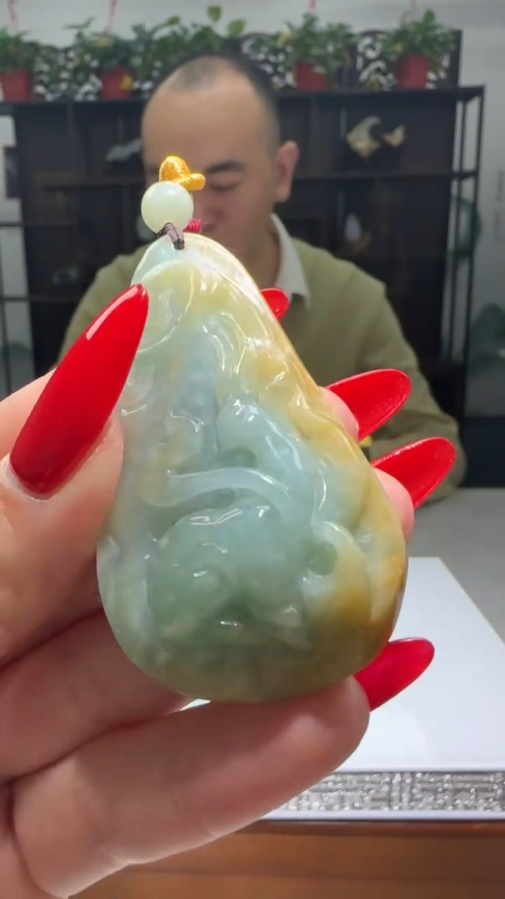 【闪购商品】翡翠颈饰未镶嵌天然翡翠A货吊坠