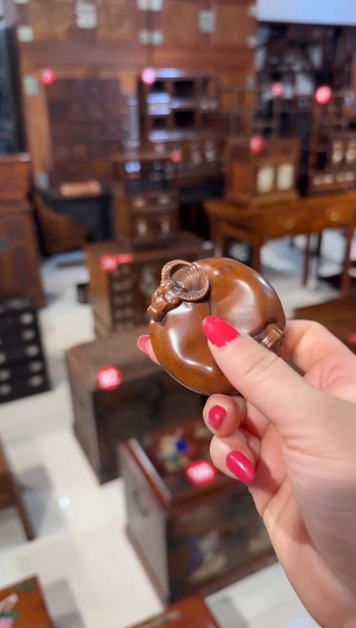 【闪购商品】木木艺黄杨木扭转乾坤手把件68.888