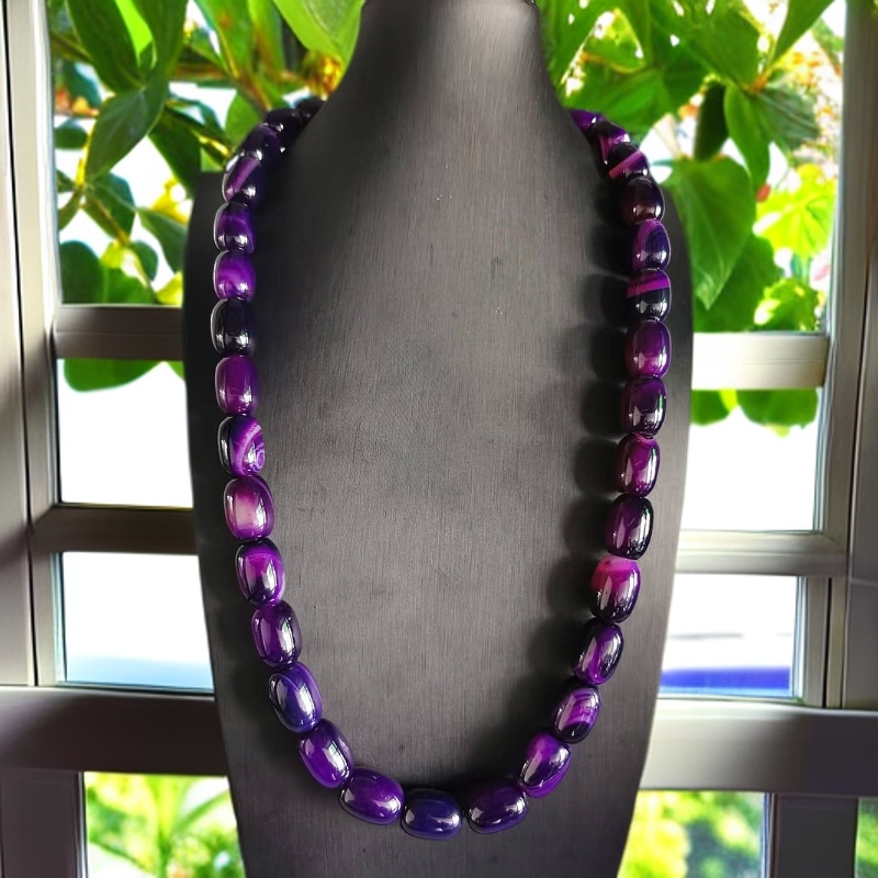 纯天然帝心紫项链