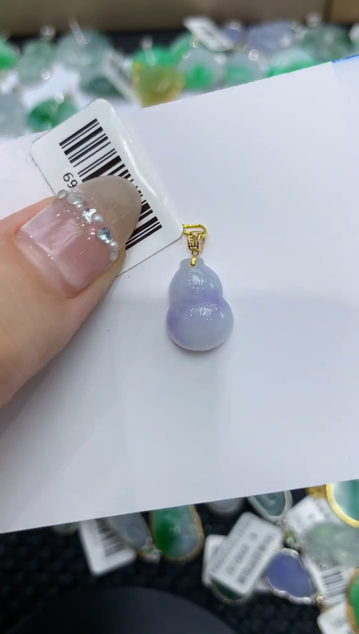 【闪购商品】翡翠颈饰18K金镶嵌222222222
