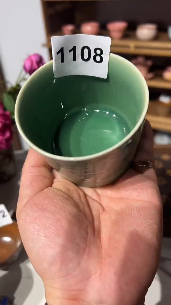 龙泉窑梅子青labubu特大号冰桶微瑕1108