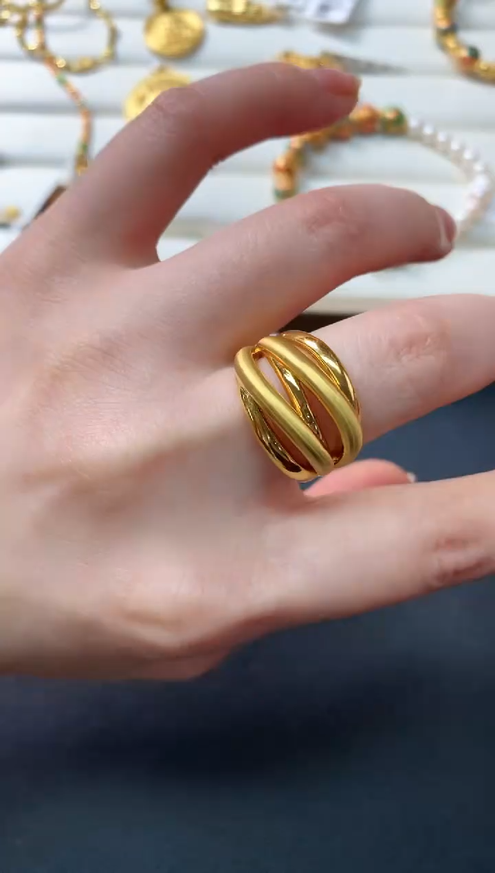 【闪购商品】定制足金戒指/指环D42|2620   