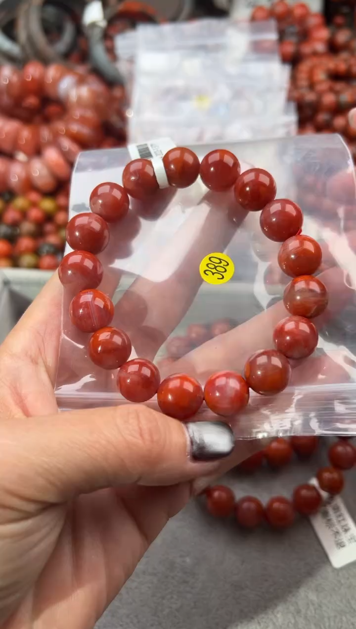 未镶嵌手串南红玛瑙12+