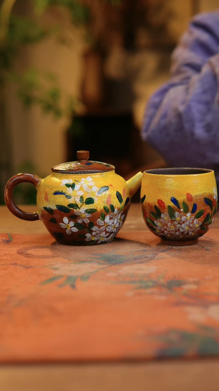 【闪购商品】瓷片1920景德镇手工手绘釉下彩高温瓷