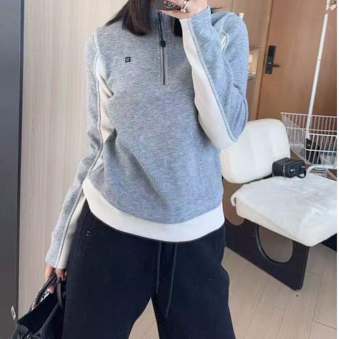 XIE9  韩版拼接显瘦百搭上衣5368