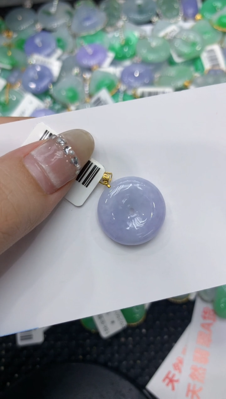 【闪购商品】翡翠颈饰18K金镶嵌222222222