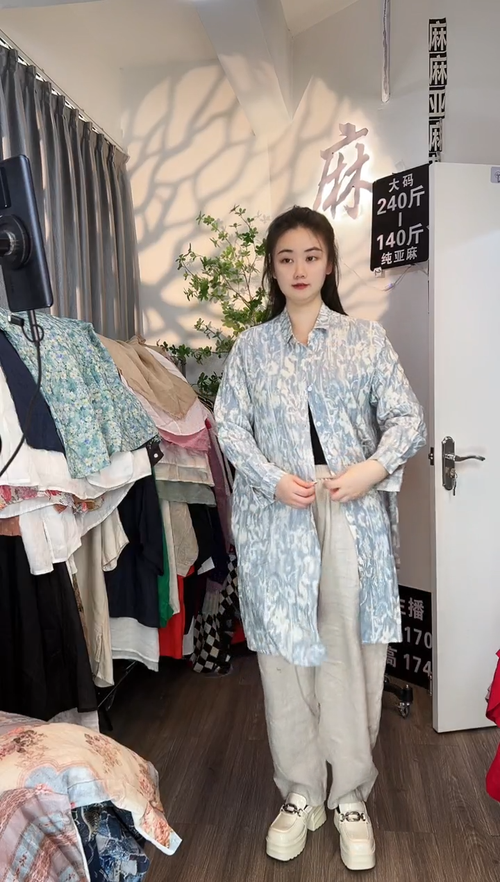 亚麻汉麻苎麻大码女装系列。140斤-250斤