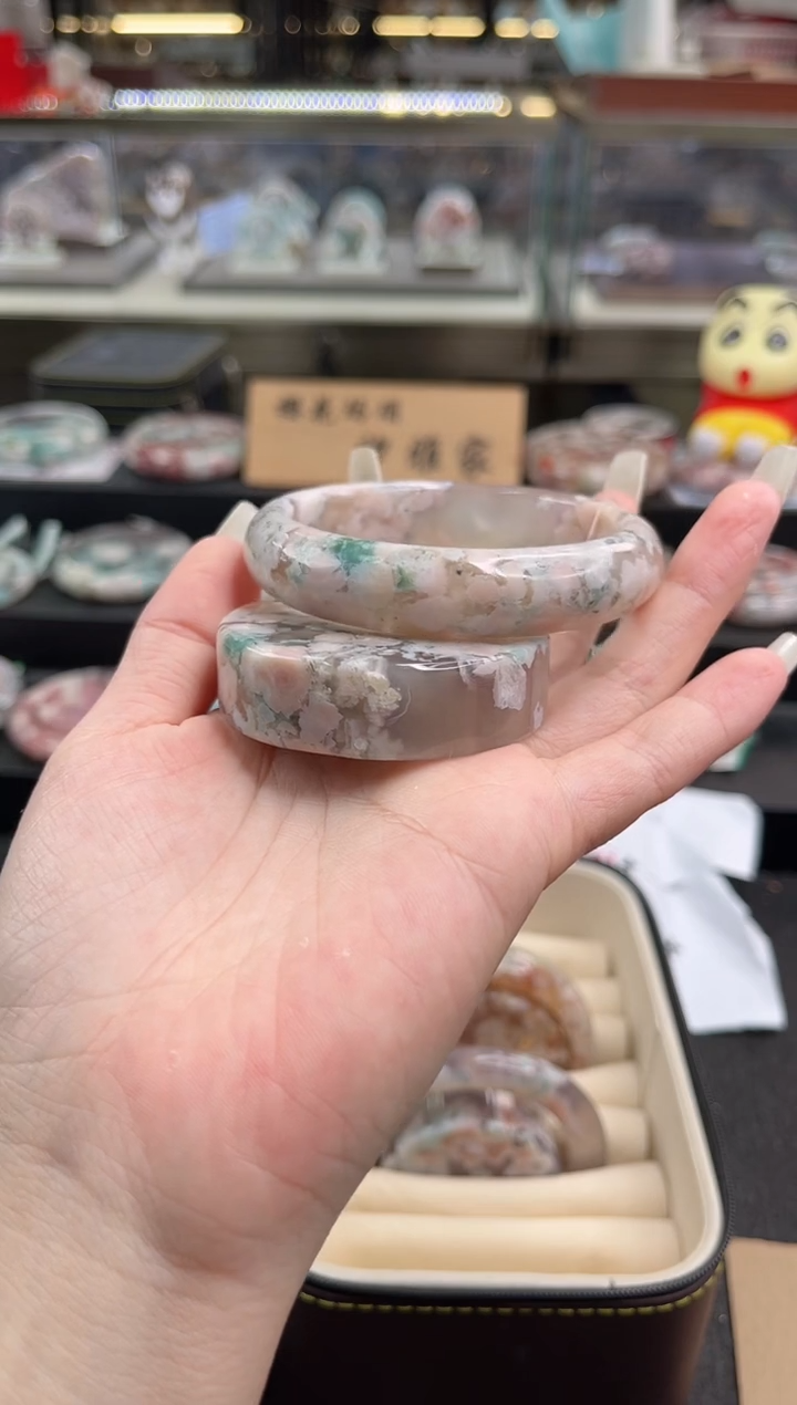 未镶嵌手镯石英质玉59圈口（赠品镯心）3S1005