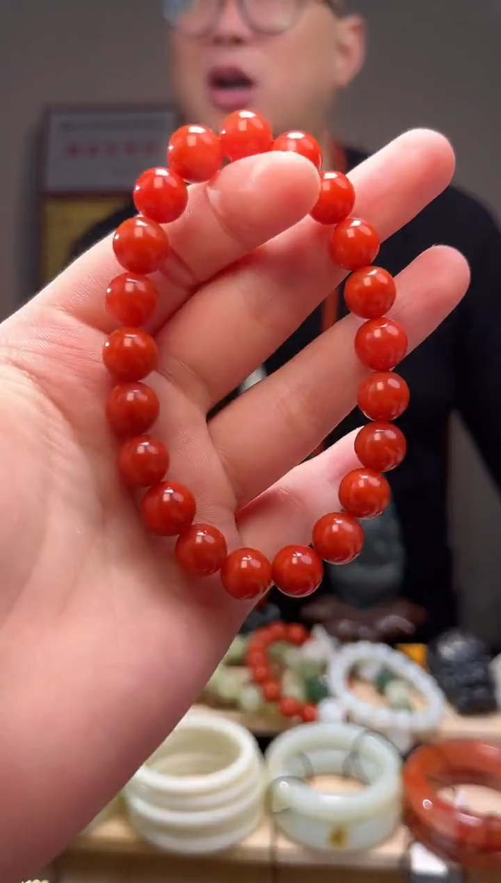 颈饰未镶嵌南红玛瑙手9+