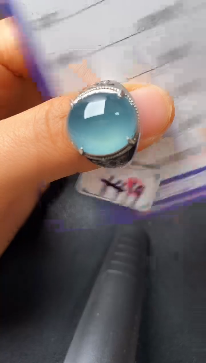 银S925镶嵌戒指翡翠22222