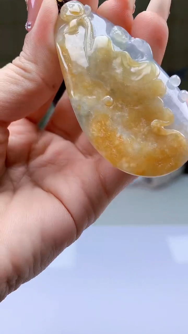 【闪购商品】定制翡翠未镶嵌4902ty-毛货挂件102