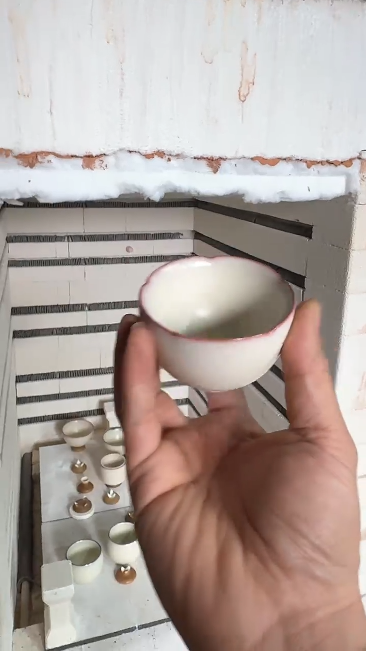 【闪购商品】67-1宋式花口杯（粉胎 南山堂）