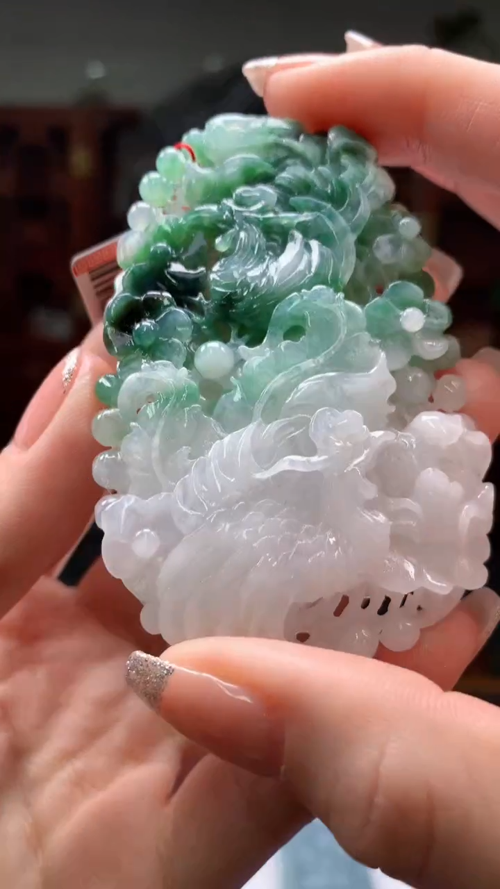 【闪购商品】定制翡翠未镶嵌1015ry-毛货挂件59