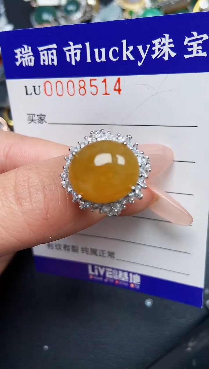 【闪购商品】翡翠颈饰银S925镶嵌8514