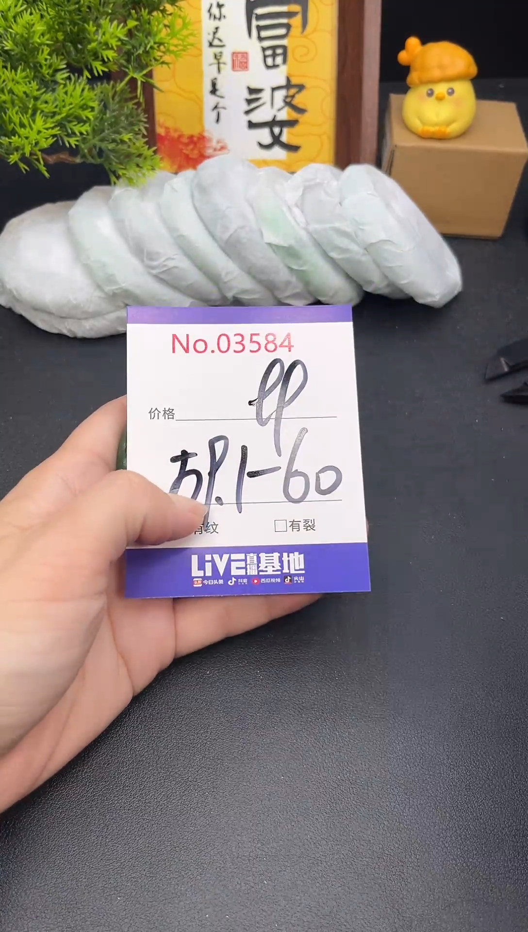 未镶嵌手镯翡翠感****活3584