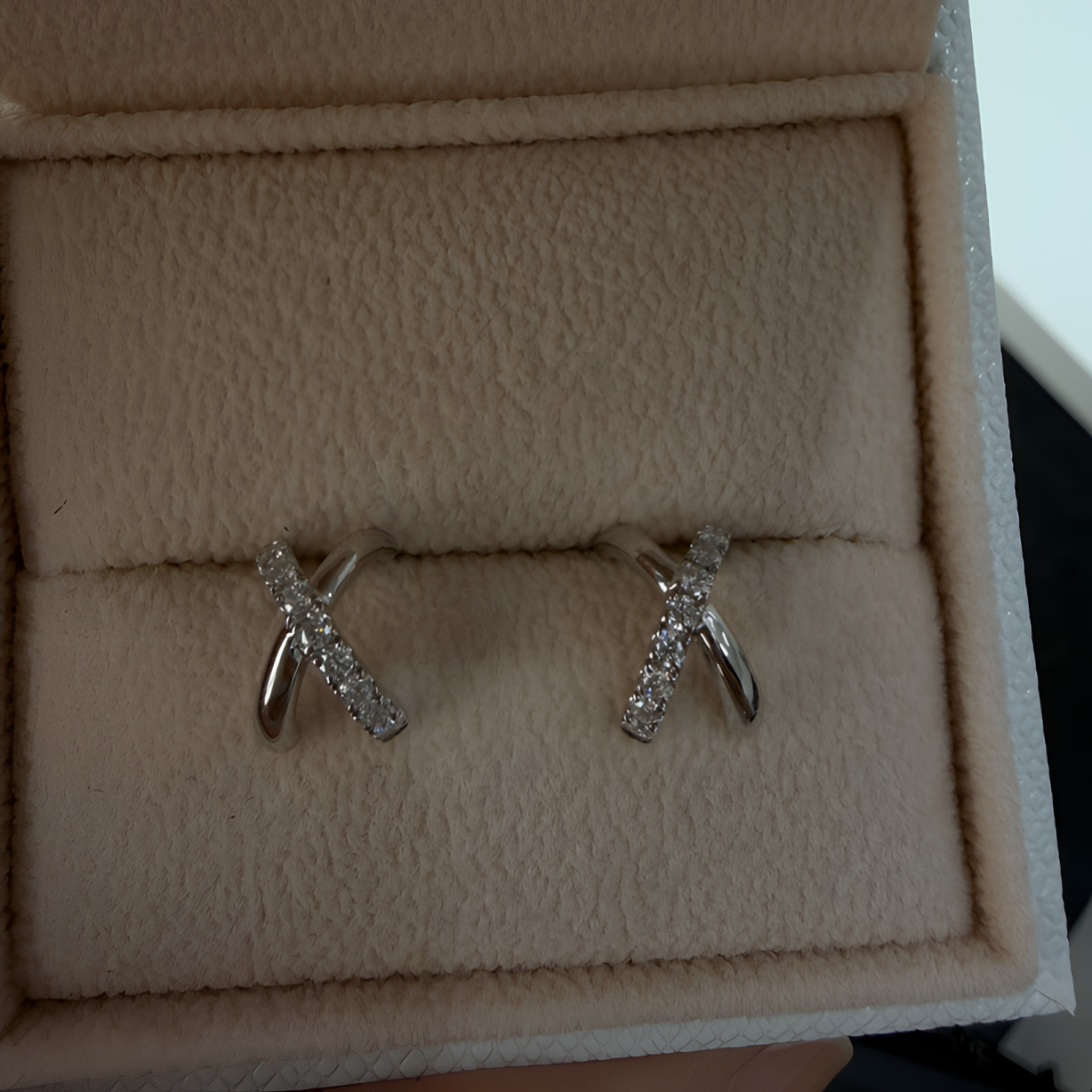 925银耳饰 简约耳钉/交叉耳钉/ins风耳钉/S925银耳钉