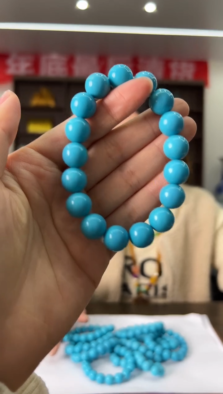 【闪购商品】菱锰矿手链未镶嵌绿松手链XM225S048