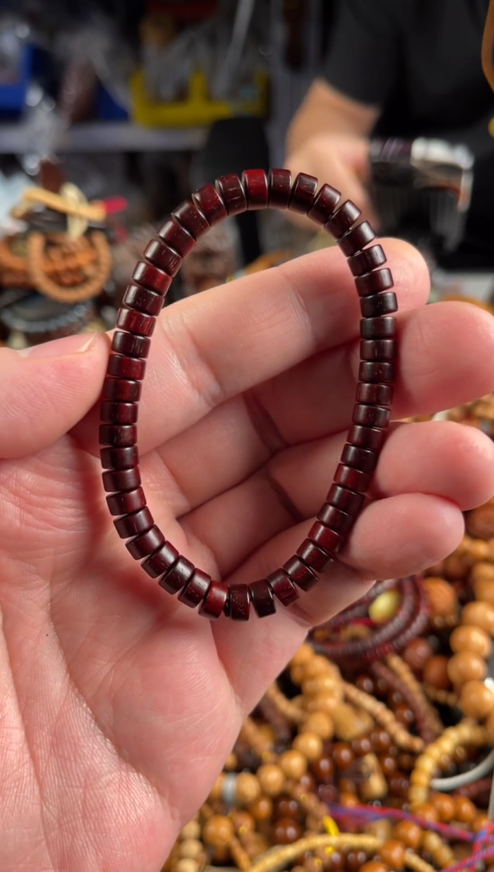 手串/手链小叶紫檀王胖子文玩工作室7*4左右药片单圈